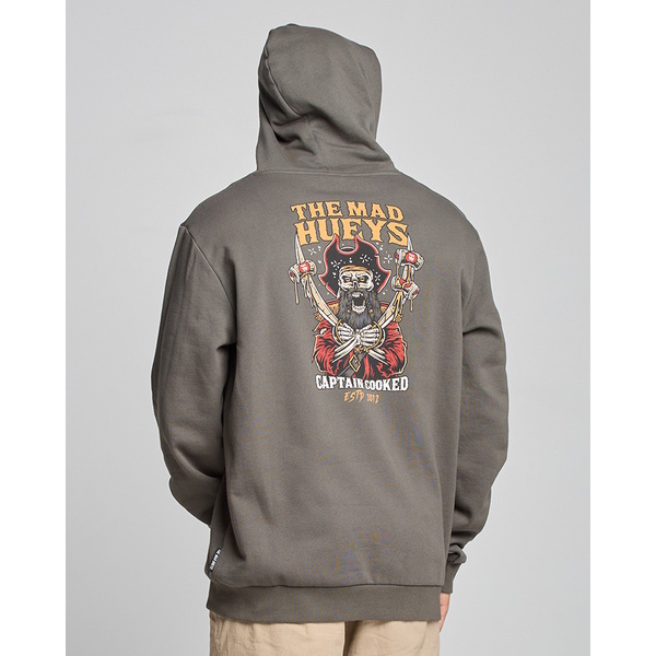 Captain Cooked Fleece Pullover Hoodie - Charcoal