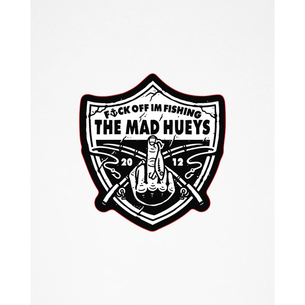 Raider Fk Off Fishing Sticker - Black