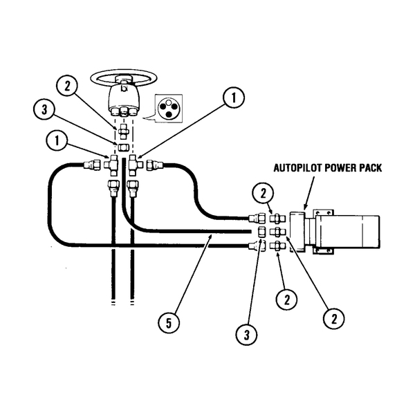 Hf5501 Hydraulic Steering Add A Station/Autopilot Kit (Pro Hose)