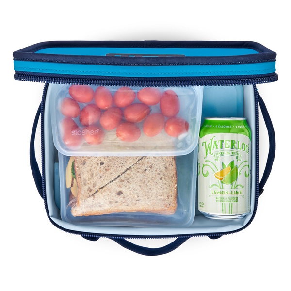 Insulated Lunch Box - Big Wave Blue/Navy