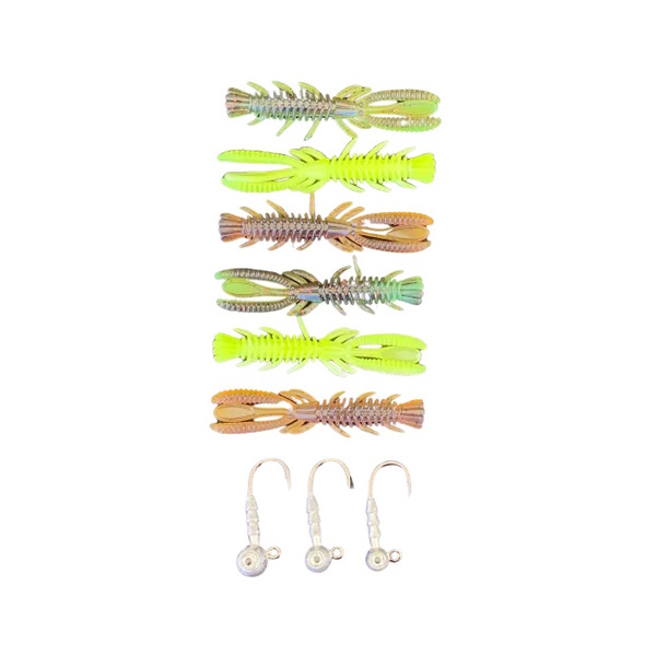 Mantis Shrimp Mighty Micro Softbait - Jighead Kit 9 Piece