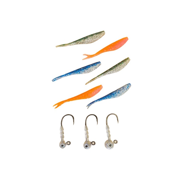 Micro Shad Mighty Micro Softbait - Jighead Kit 9 Piece