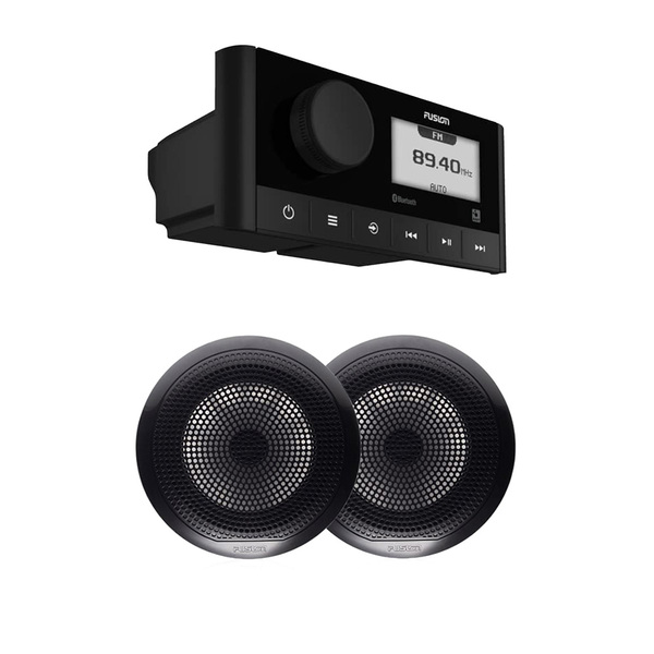 Ms-Ra60 Marine Stereo With El Series Classic 6.5" Black Speakers 