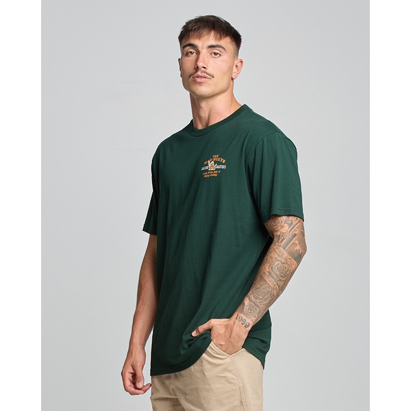 Happy Worm Short Sleeve Tee Shirt - Pine Green