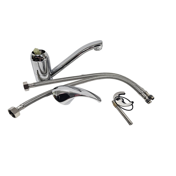 Quality Chrome On Brass Tap W/Mixer - Ceramic Valves