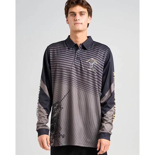 Bucket List Long Sleeve Upf50+ Fishing Jersey - Olive