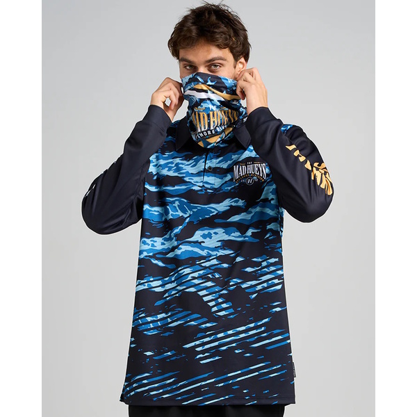 Sword Fight Long Sleeve Upf50+ Fishing Jersey - Navy