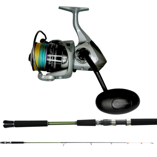 Tomcat 8000 / Tournament Concept X 792 7'9" 2-Pce Pe4-6 Topwater Combo W/Braid