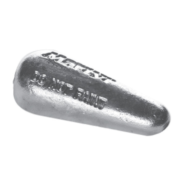 Plain Teardrop Zinc Anode 127X60x30mm 1Kg Cm35z