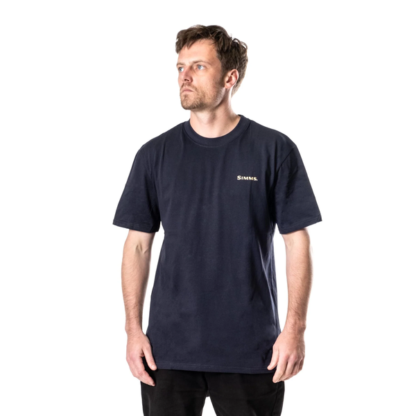 Artist Short Sleeve T-Shirt Navy - John Dory Fish It Well