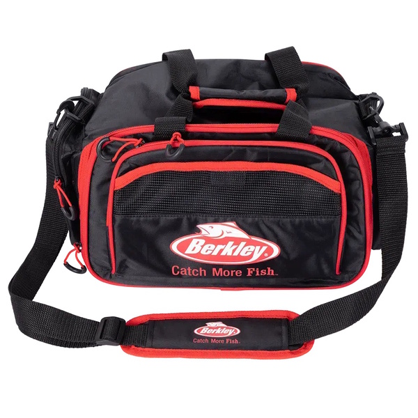 Large Tackle Bag With 2 Tackle Trays - Black