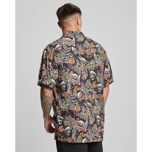The Island Captain Short Sleeve Woven Shirt - Black