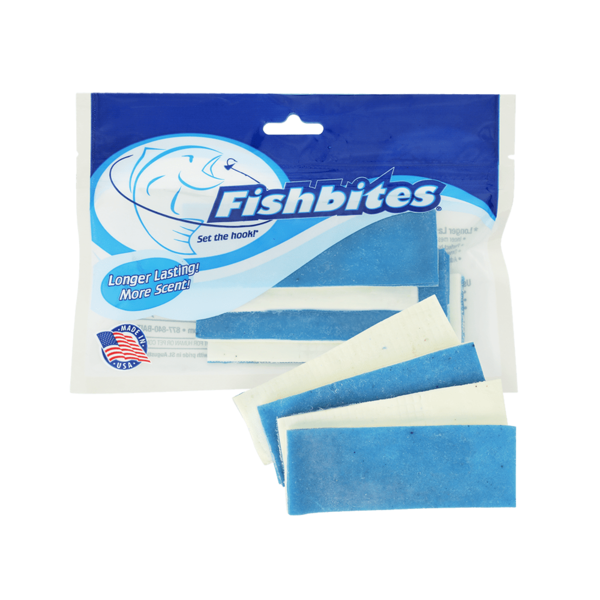 Longer Lasting E-Z Pro Squid Bait Strips 1-1/2"X4" - Blue/White (4 Pk)