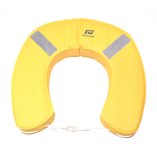 Horseshoe Lifebuoy With Solas Reflectors - Gold