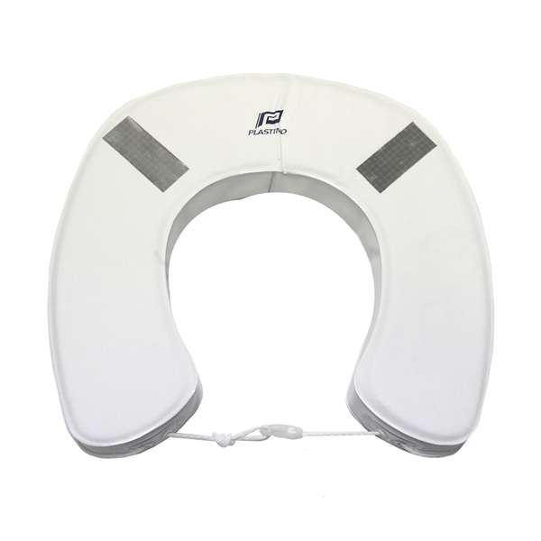 Horseshoe Lifebuoy With Solas Reflectors - White 