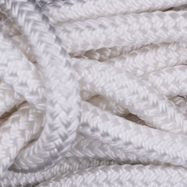 Double Braid Polyester Dock Line 10Mm X 4.6M - White