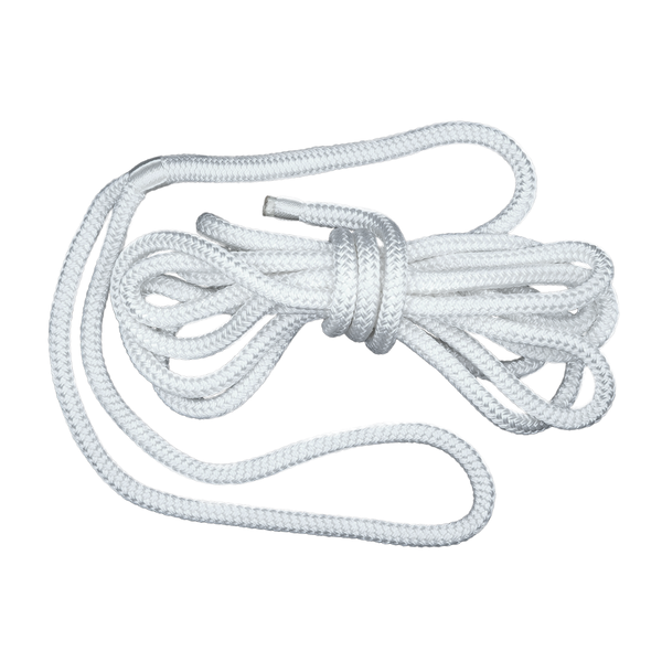 Double Braid Polyester Dock Line 10mm x 4.6m - White