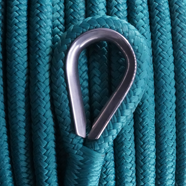 Double Braid Nylon Anchor Rope Pack 12Mm X 60M - Teal