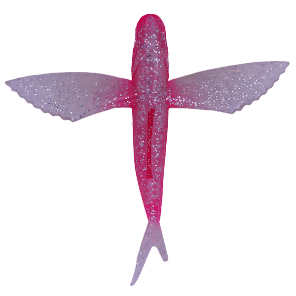 Soft Flying Fish Lure Teaser 7" Or 8"- Pink 