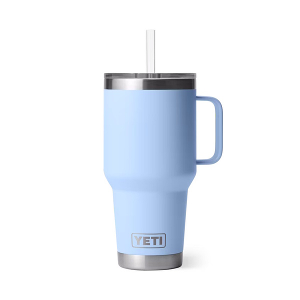 Rambler 35Oz (1035Ml) Mug With Straw - Big Sky Blue