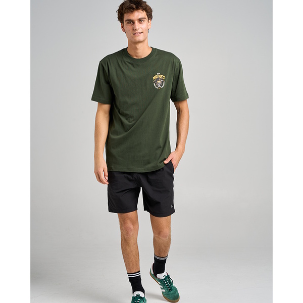 The Captain Cooked Short Sleeve Tee Shirt - Oil Green