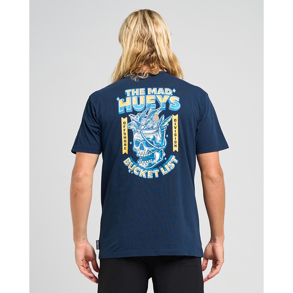 Skull Bucket List Short Sleeve Tee - Navy