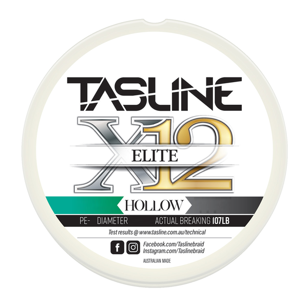 One Shot Elite Hollow Braid Bluk Spools - White (80Lb / 100Lb)