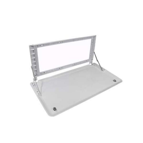 Caravan Picnic Table 4Rc W/Backing Plate - White