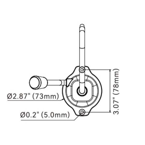 Manual Flipper Galley Pump (Rocker) - White