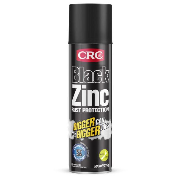 Coloured Zinc Anti-Corrosive Coating Spray 500Ml - Black