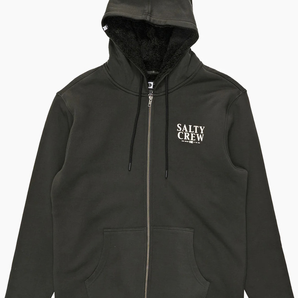 Yellowfin Lined Zip Thru Fleece - Vintage Black
