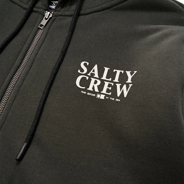 Yellowfin Lined Zip Thru Fleece - Vintage Black