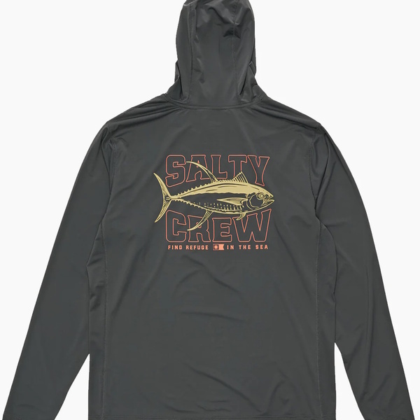 Big Game Hooded Long Sleeve Sunshirt - Vintage Black