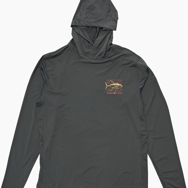Big Game Hooded Long Sleeve Sunshirt - Vintage Black