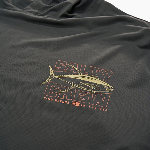 Big Game Hooded Long Sleeve Sunshirt - Vintage Black