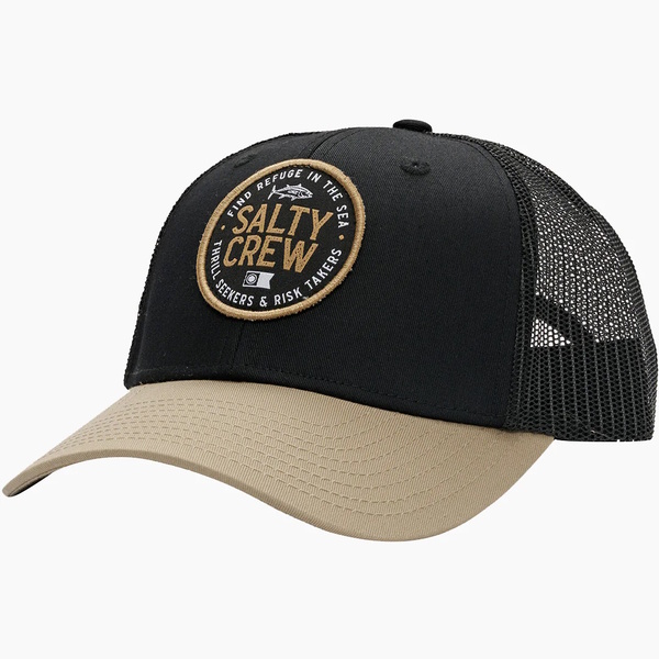 Skipper Retro Trucker Cap - Black/Tan