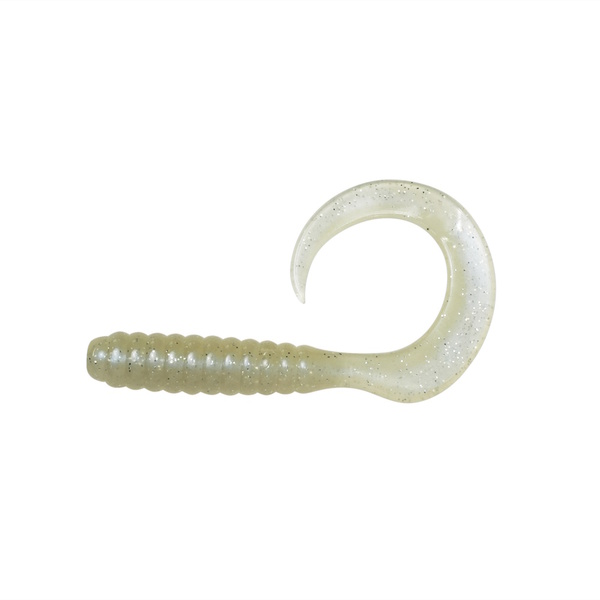 Livies Black Label Softbait 6" Curly Tail - White Warrior Glow 4-Pk