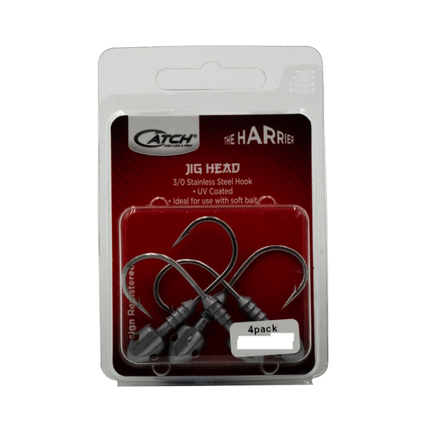 The Harrier Jighead W/3/0 Ss Hook/Wire Angled Attachment 4-Pk