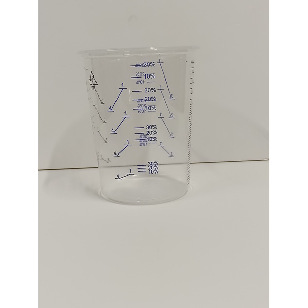 Solvent Resistant Measuring Mixing Cup 600Ml (Each)
