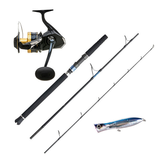 Spheros Sw 14000Xg A / Extraction 8'2" Pe6-8 Topwater Spin Combo + Lure 