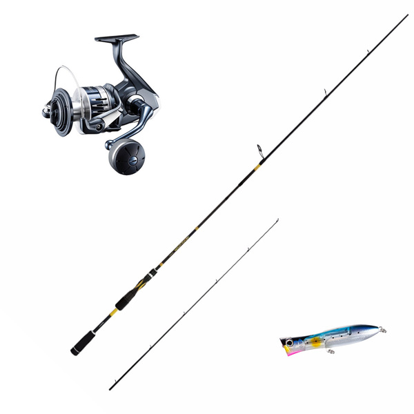 22 Stradic Sw 14000Xg / Revolution Travel 8'2" Topwater Combo Pe5-8 3Pc + Lure