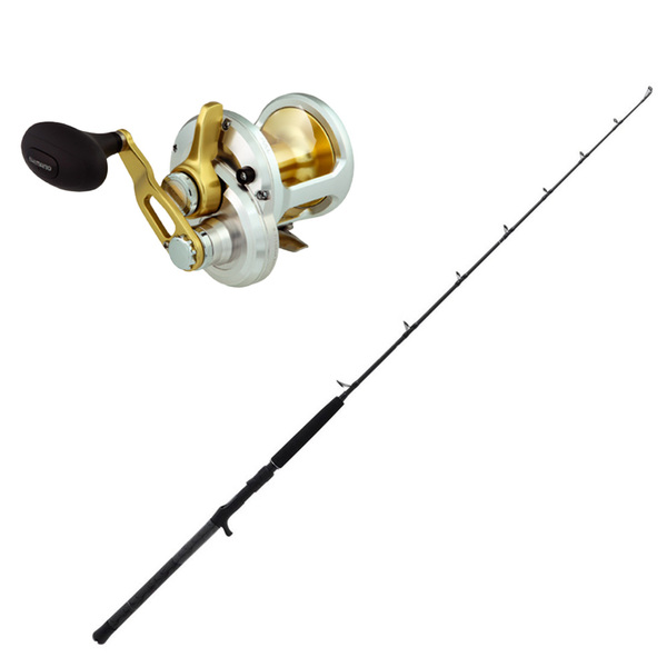 Talica 12 / Blackout 5'5" 50-80Lb Overhead Jig Combo