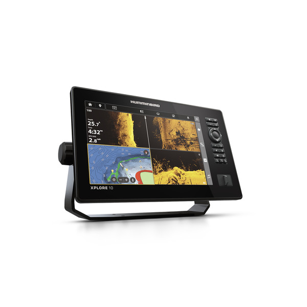Xplore 10 Cmsi Fishfinder/Chartplotter W/ Transom Mt Tducer