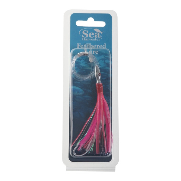 Feathered Skippy Lure 9.5Cm - Pink/White