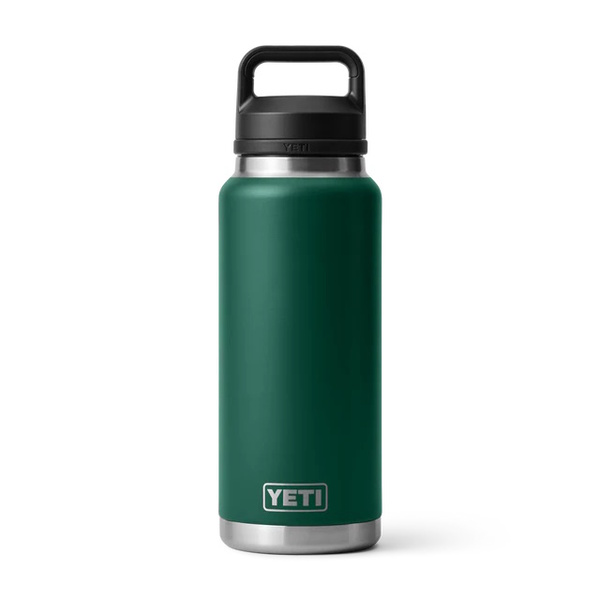 Rambler 36 Oz Bottle Chug Black Forest Green