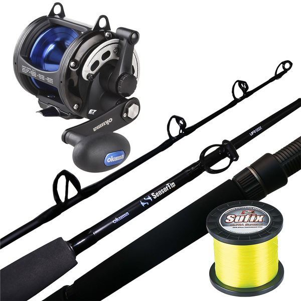 Slx50iib 2-Speed Reel  / Sensortip Rod 5'6 24Kg Game Set With Line  
