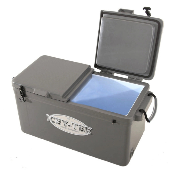 Ice Box Long W/Split Lids 115 Litre Grey 
