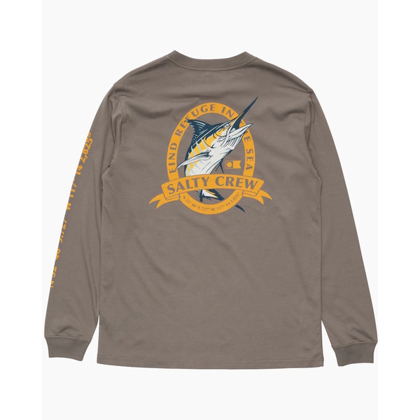 Bill Club Classic Long Sleeve Tee - Charcoal 