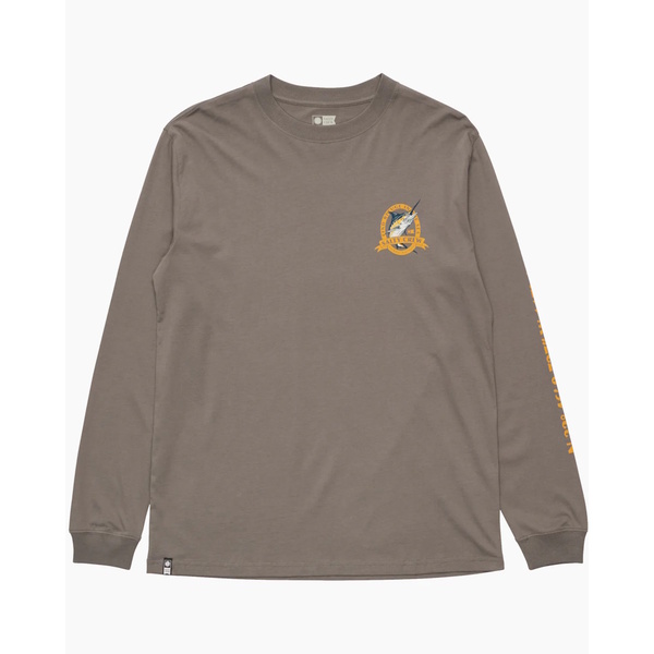 Bill Club Classic Long Sleeve Tee - Charcoal 