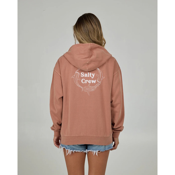 Respect Zip Womens Hooded Fleece - Sierra